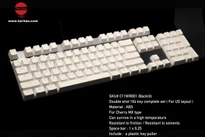 ABS Backlit Double Shot Keycap - White