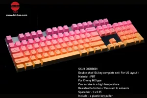 PBT Double Shot Keycap - Sunshine