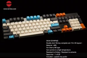 ABS Double Shot Keycap - White Mix