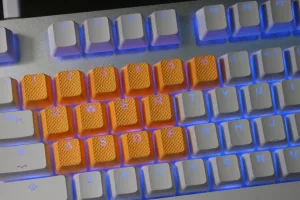 Rubber Gaming Keycap - Neon Orange
