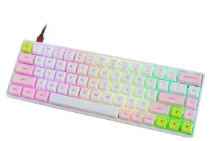 White & Pink keycaps
