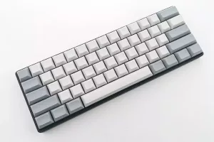 DSA Blank Keycaps - Grey & White