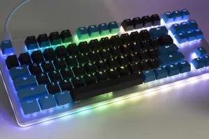 PBT Double Shot Keycap - Blue / Black