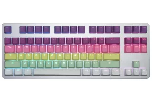 PBT Double Shot Keycap - Rainbow Sherbet