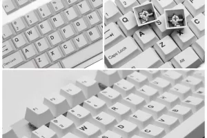 ABS Double Shot Keycap - Black on White(BoW)