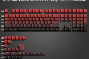 XVX Side Printed Keycap - Gradient Red